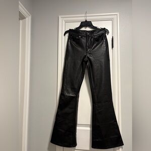 American Eagle Black Faux Leather Pants